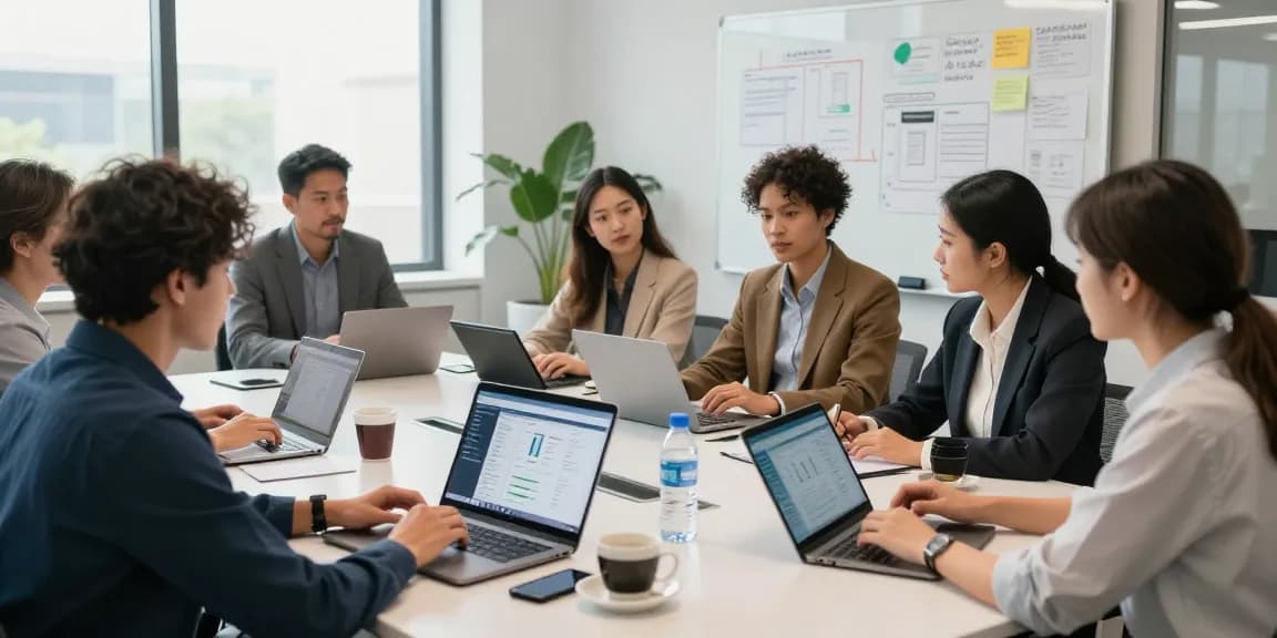 Collaboration scene featuring team discussing on WPS Official Website tools in a modern office environment.