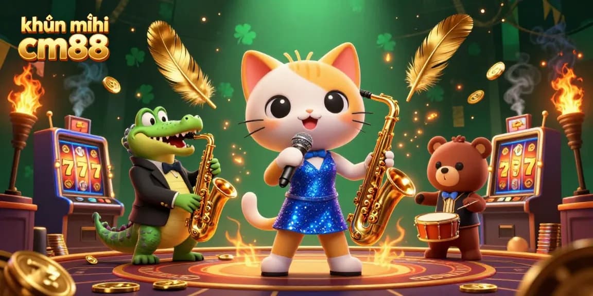 Engage in exciting casino promotions with khuyến mãi cm88, featuring vibrant characters and dynamic gaming elements.