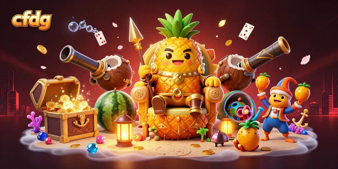 Engage in thrilling play with cfdg's lively casino animation featuring vibrant characters and treasures.
