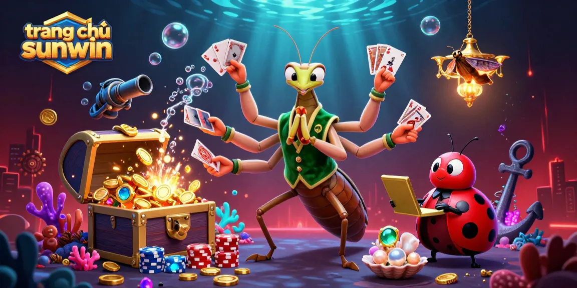 Experience the excitement of trang chủ sunwin with a vibrant 3D casino scene featuring engaging characters.