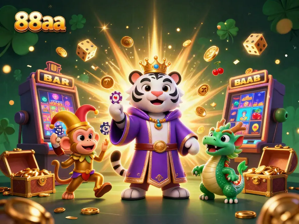 Experience thrilling jackpots at 88aa with vibrant 3D characters and dynamic casino elements.